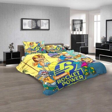 Cartoon Movies Rocket Power V 3D Customized Personalized  Bedding Sets