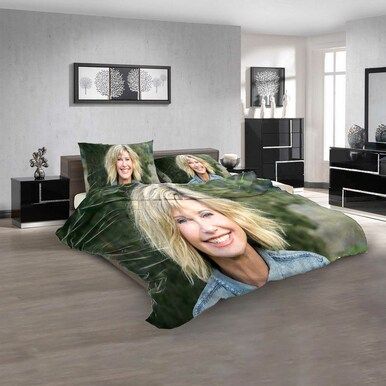 Famous Person Olivia Newton-John n 3D Customized Personalized  Bedding Sets