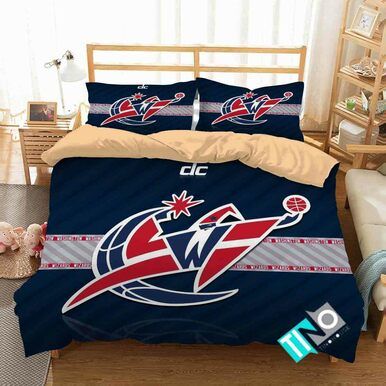 NBA Washington Wizards 3 Logo 3D Personalized Customized Bedding Sets Duvet Cover Bedroom Set Bedset Bedlinen V