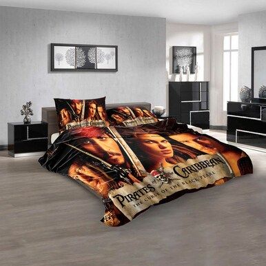 Disney Movies Pirates of the Caribbean The Curse of the Black Pearl (2003) n 3D Customized Personalized Bedding Sets Bedding Sets