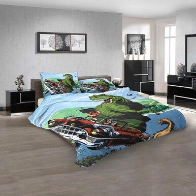 Cartoon Movies Cadillacs and Dinosaurs V 3D Customized Personalized  Bedding Sets