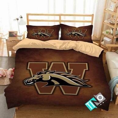 NCAA Western Michigan Broncos 1 Logo V 3D Personalized Customized Bedding Sets Duvet Cover Bedroom Set Bedset Bedlinen