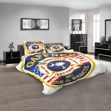Firefighter Gaffney Fire Department 3D Customized Personalized  Bedding Sets