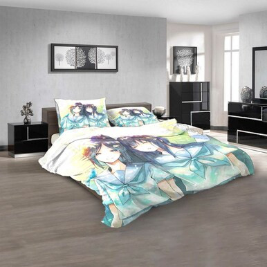 Anime Liz to Aoi Tori v 3D Customized Personalized Bedding Sets Bedding Sets