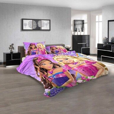 Movie Barbie in Princess Power V 3D Customized Personalized  Bedding Sets