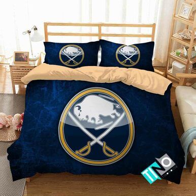 NHL Buffalo Sabres 1 Logo 3D Personalized Customized Bedding Sets Duvet Cover Bedroom Set Bedset Bedlinen N