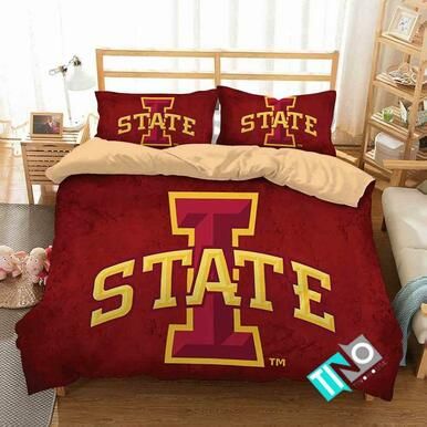 NCAA Iowa State Cyclones 2 Logo N 3D Personalized Customized Bedding Sets Duvet Cover Bedroom Set Bedset Bedlinen