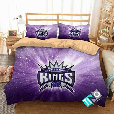 NBA Sacramento Kings 1 Logo 3D Personalized Customized Bedding Sets Duvet Cover Bedroom Set Bedset Bedlinen V