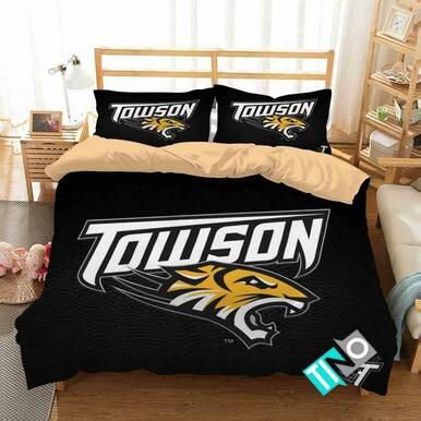 NCAA Towson Tigers 1 Logo N 3D Personalized Customized Bedding Sets Duvet Cover Bedroom Set Bedset Bedlinen