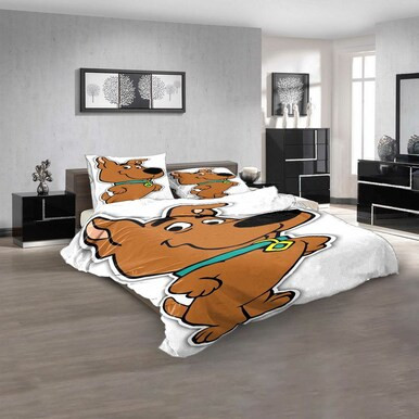 Cartoon Movies The Scooby Scrappy Doo Puppy D 3D Customized Personalized  Bedding Sets