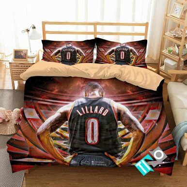 NBA Portland Trail Blazers 3 Logo 3D Personalized Customized Bedding Sets Duvet Cover Bedroom Set Bedset Bedlinen N