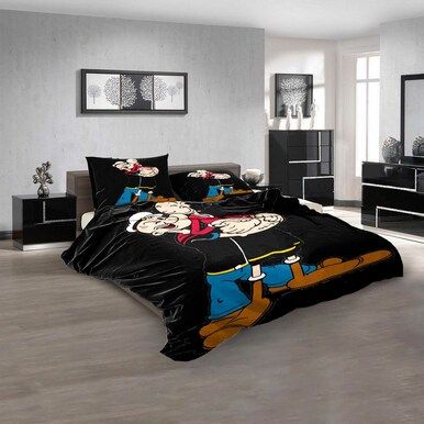 Cartoon Movies Popeye the Sailor D 3D Customized Personalized  Bedding Sets