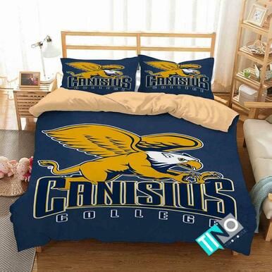 NCAA Canisius Golden Griffins 1 Logo D 3D Personalized Customized Bedding Sets Duvet Cover Bedroom Set Bedset Bedlinen