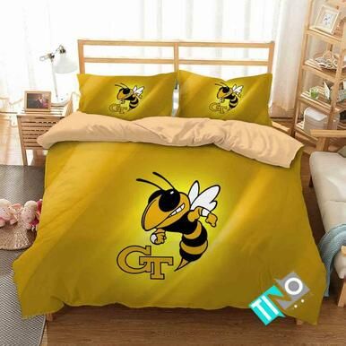 NCAA Georgia Tech Yellow Jackets 1 Logo N 3D Personalized Customized Bedding Sets Duvet Cover Bedroom Set Bedset Bedlinen