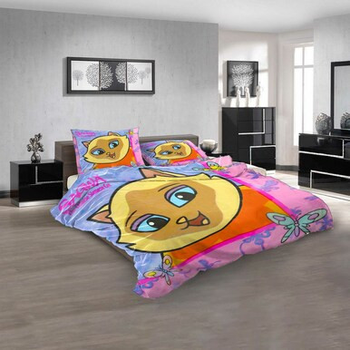 Cartoon Movies Sagwa The Chinese Siamese Cat V 3D Customized Personalized Bedding Sets Bedding Sets