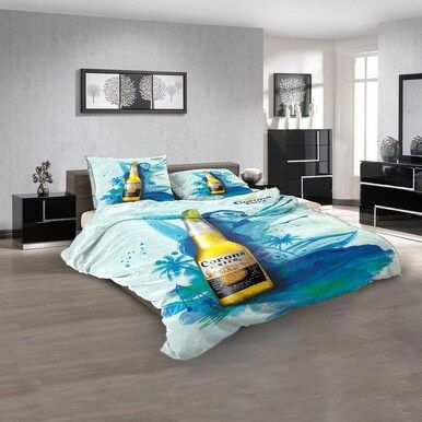 Beer Brand Corona 1D 3D Customized Personalized Bedding Sets Bedding Sets