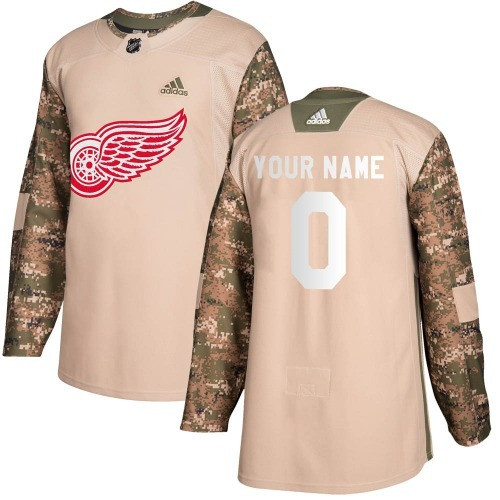 Youth's Custom Detroit Red Wings   Veterans Day Practice Jersey (Camo)
