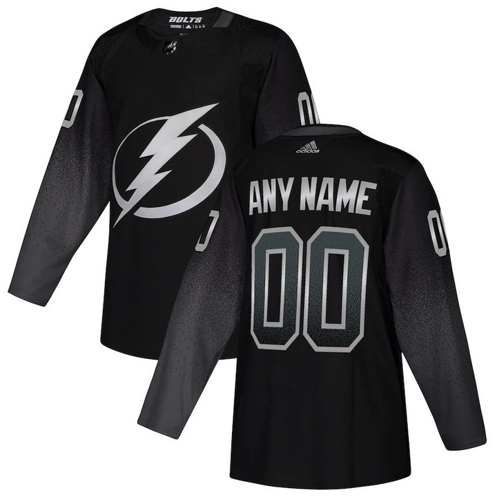 Tampa Bay Lightning  Alternate  Custom Jersey - Black - Youth
