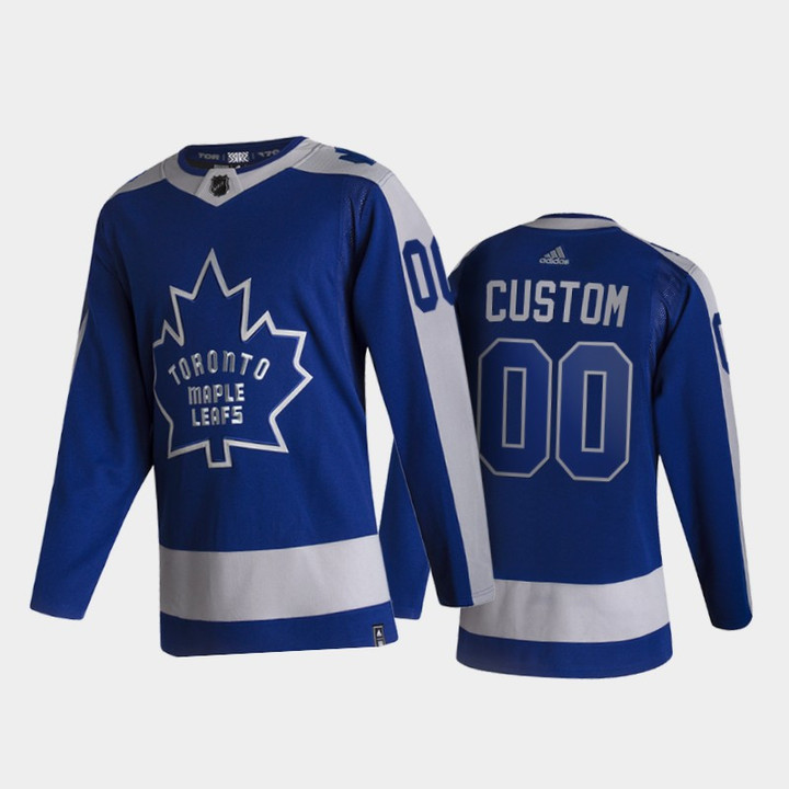 Youth's Toronto Maple Leafs Custom #00 Reverse Retro 2020-21 Blue Special Edition  Jersey