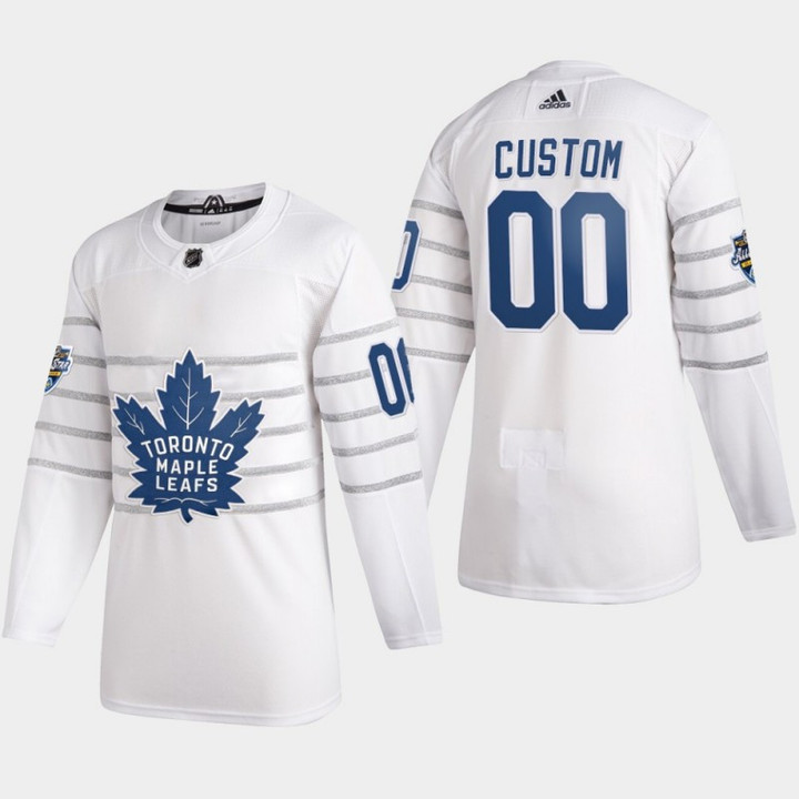 Men's Toronto Maple Leafs Custom #00 2020 NHL All-Star Game White Jersey