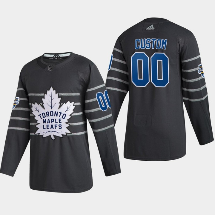 Men's Toronto Maple Leafs Custom #00 2020 NHL All-Star Game Gray  Jersey