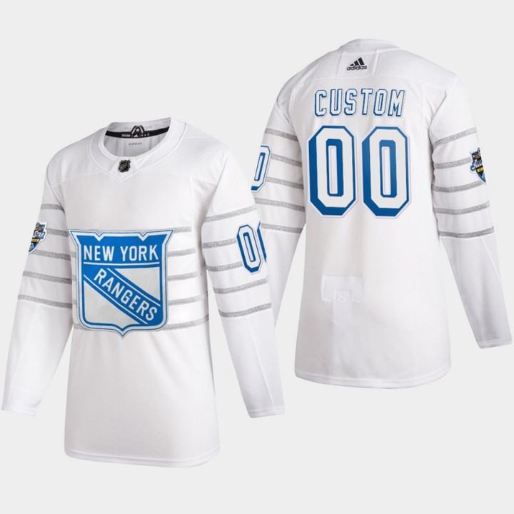 Men's New York Rangers Custom #00 2020 NHL All-Star Game White  Jersey - Youth