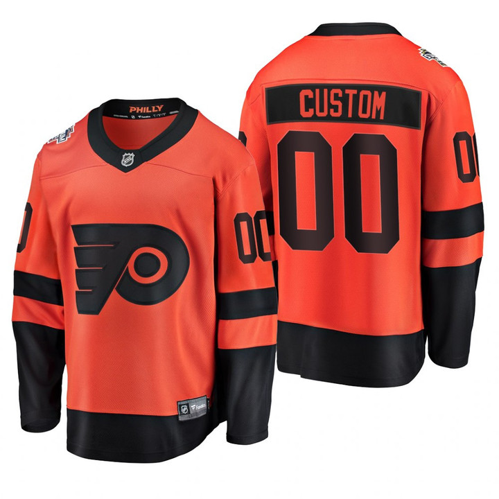 Men's Philadelphia Flyers Custom 2019 NHL Stadium Series   Jersey Orange