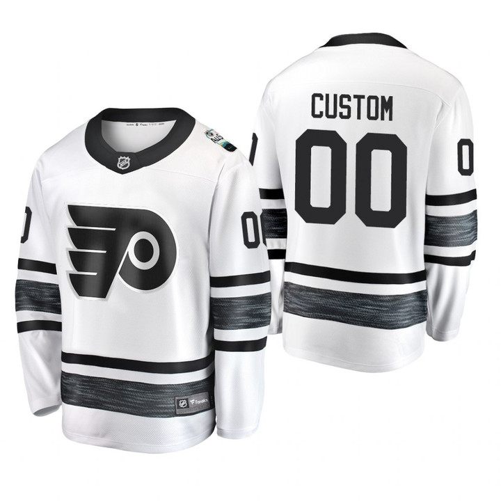 Philadelphia Flyers Custom #00 2019 NHL All-Star Replica Player White Jersey - Youth