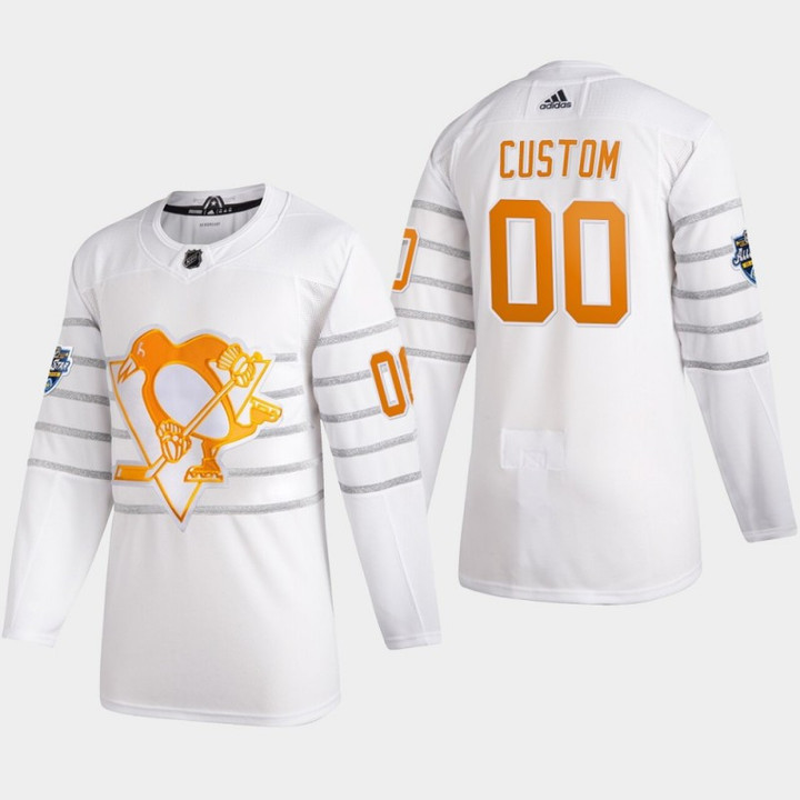 Men's Pittsburgh Penguins Custom #00 2020 NHL All-Star Game White  Jersey