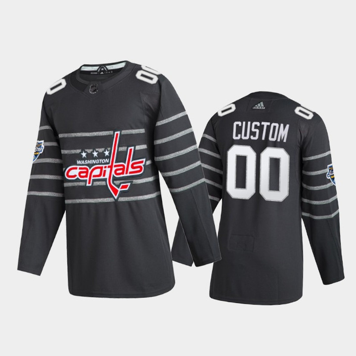 Youth's Washington Capitals Custom #00 2020 NHL All-Star Game  Gray Jersey