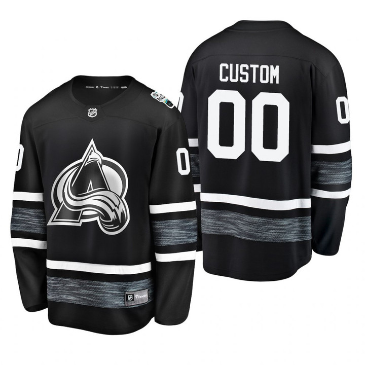 Men's Colorado Avalanche Custom #00 2019 NHL All-Star Replica Player Steal Jersey - Black
