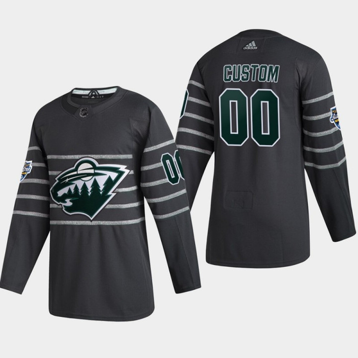 Youth's Minnesota Wild Custom #00 2020 NHL All-Star Game Gray  Jersey