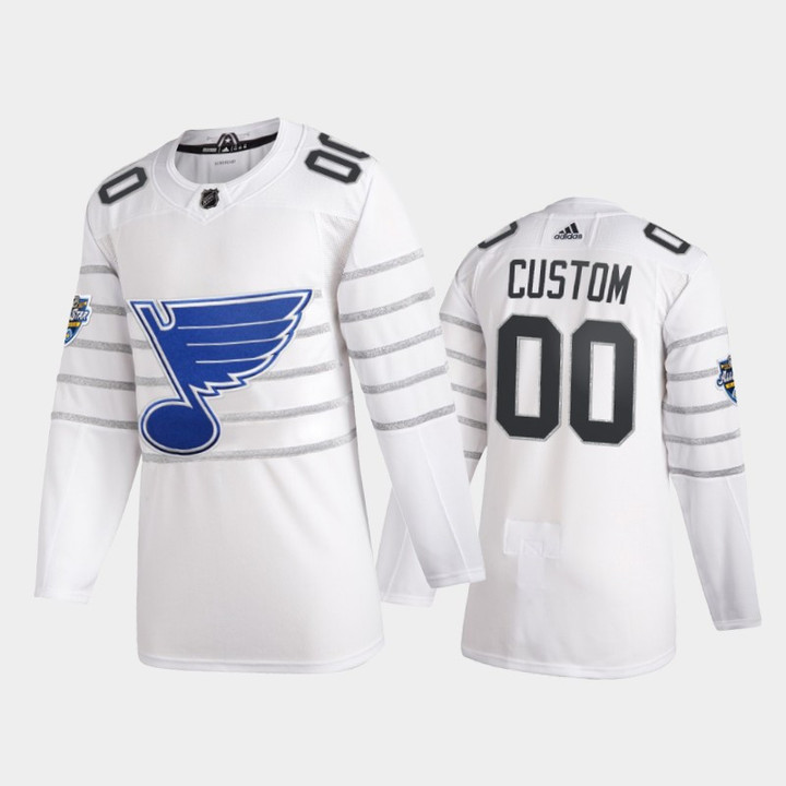 St. Louis Blues Custom #00 2020 NHL All-Star Game  White Jersey - Youth