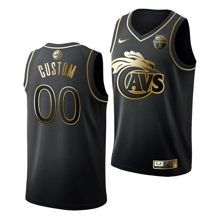 Virginia Cavaliers Custom Black 2019 Golden Edition Limited Jersey NCAA Basketball - Youth