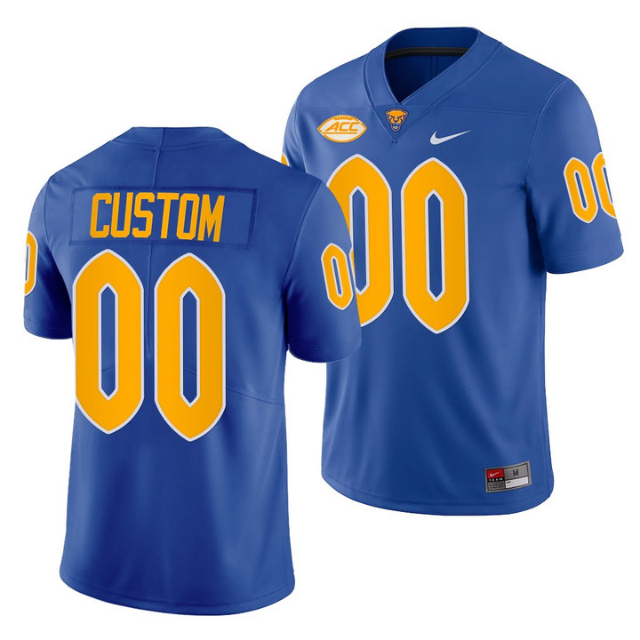 Pitt Panthers Custom 00 Royal 2021-22 College Football Limited Jersey Youth