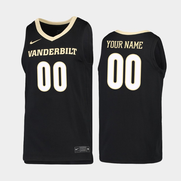 Vanderbilt Commodores Custom Black 2019-20 Replica College Basketball Jersey - Youth