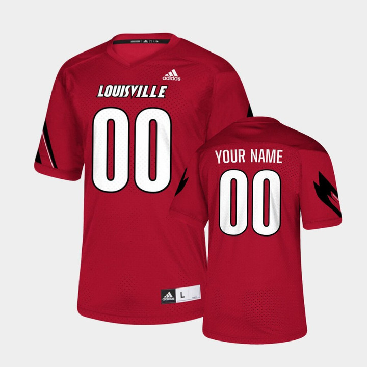 Louisville Cardinals Custom Red College Football Jersey - Youth