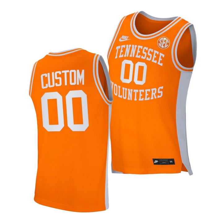 Tennessee Volunteers Custom Orange 2021 Retro College Basketball Jersey Men
