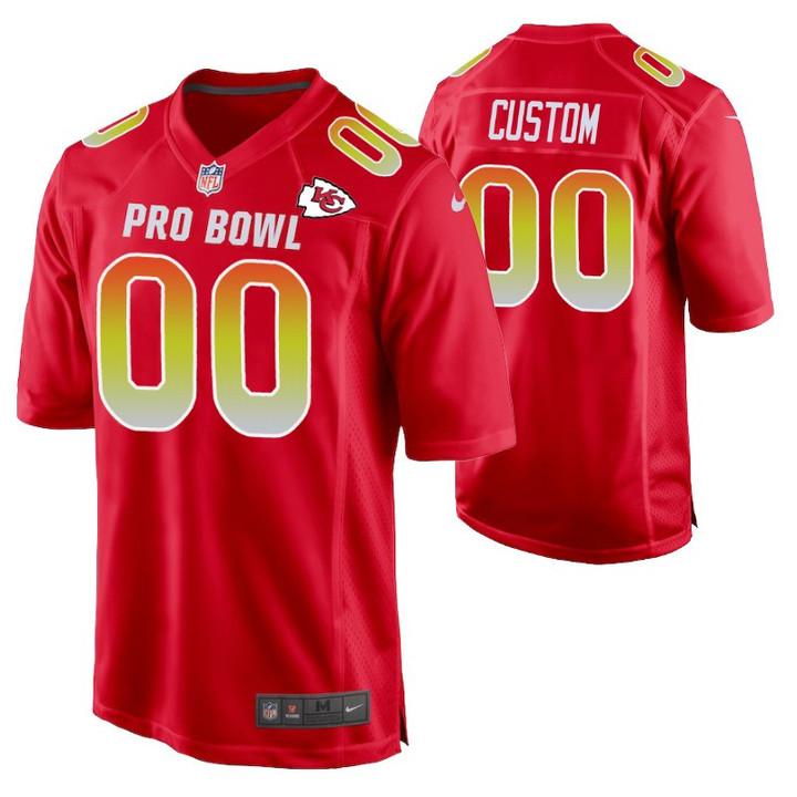 Custom Nfl Jersey, Youth AFC Kansas City Chiefs Custom 2019 Pro Bowl Game Jersey - Red
