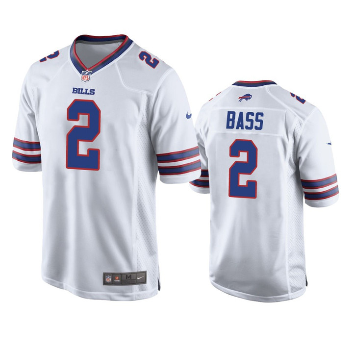 Buffalo Bills Tyler Bass White Game Jersey - Youth