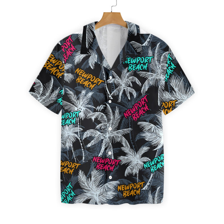 Newport Beach Coconut Tree Seamless EZ02 0307 Hawaiian Shirt