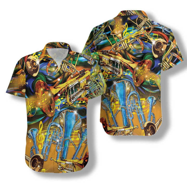 Unisex Saxophone Hawaiian Shirt