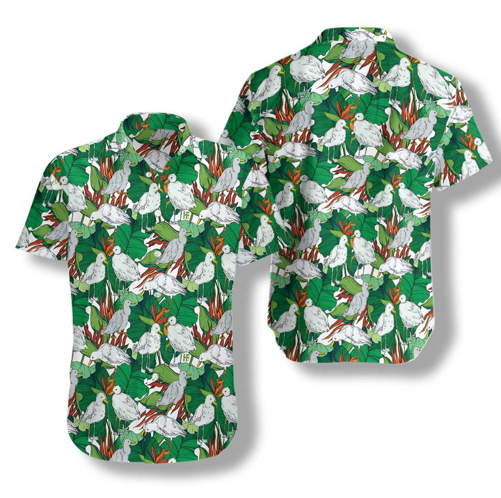 Sky Bird Seagull Hawaiian Shirt