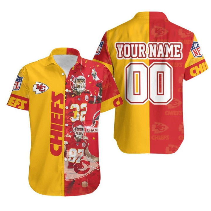 Nfl 2020 Kansas City Chiefs Afc West Division Champion Great Team Personalized Hawaiian Shirt