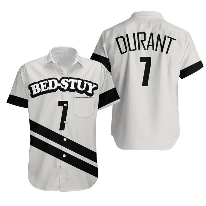 Brooklyn Nets Kevin Durant 7 2020 City Edition White Jersey Hawaiian Shirt
