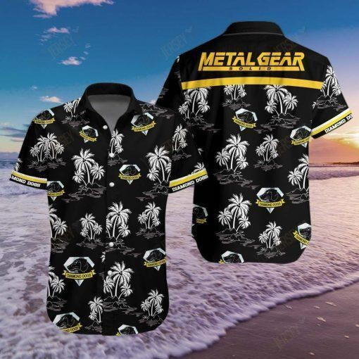 Metal Gear Solid Hawaiian Shirt White Men Women Beach Wear Short Sleeve Hawaii Shirt