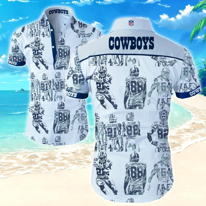 Nfl Dallas Cowboys Hawaiian Shirt Shirt Summer Button Up Shirt For Men Beach Wear Short Sleeve Hawaii Shirt