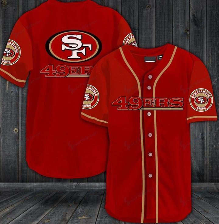 San Francisco 49ers Baseball Jersey Shirt 41 - Baseball Jersey LF