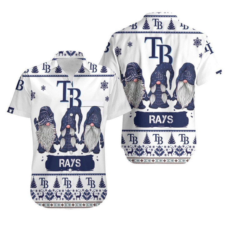 Christmas Gnomes Tampa Bay Rays Ugly Sweatshirt Christmas 3D Hawaiian Shirt