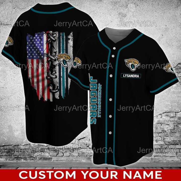 Jacksonville Jaguars  Baseball Shirt - Baseball Jersey LF
